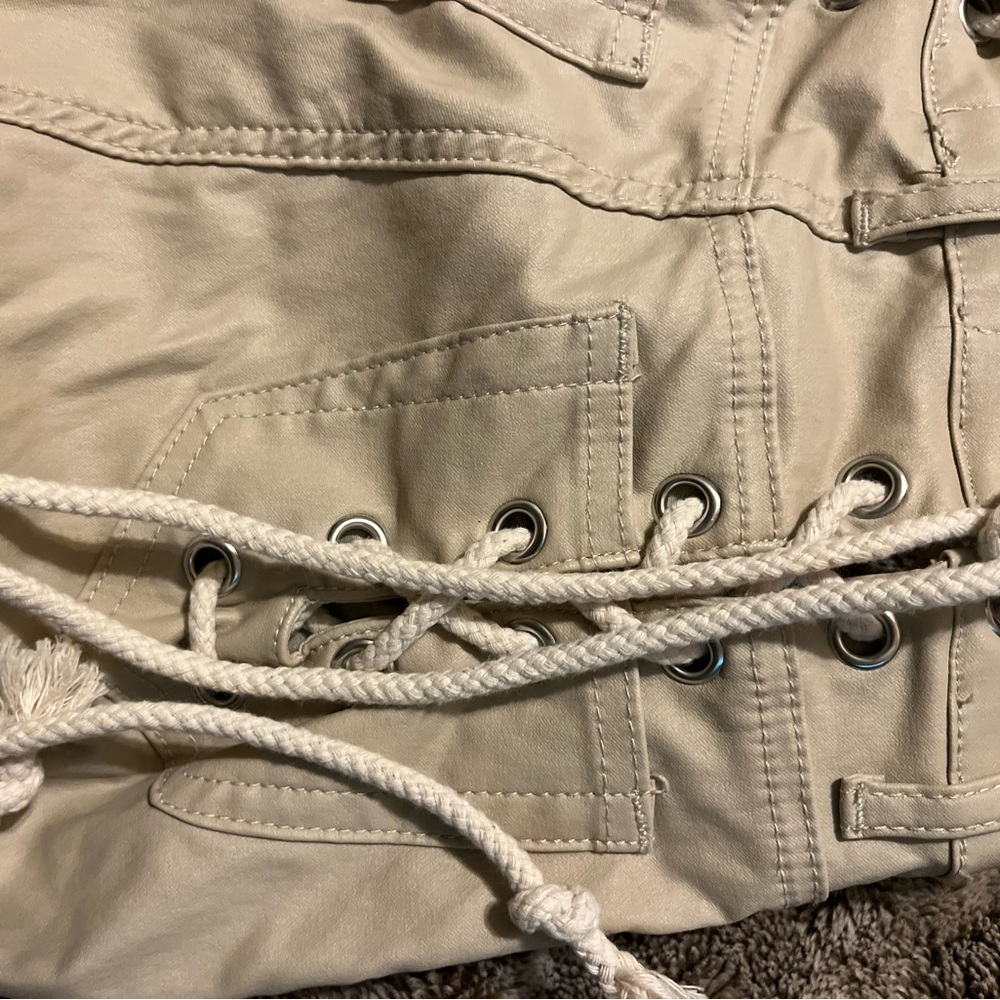 Lace up pants